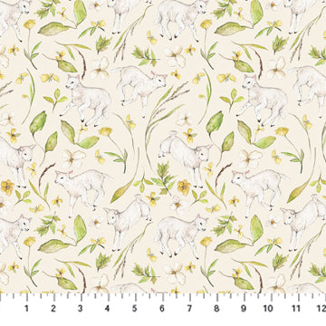 Countryside Comforts - Lambs, Cream - 90740-11