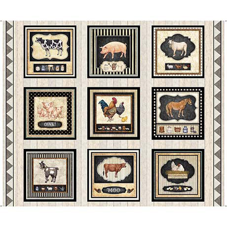 Panel 305 - Country Farm Picture Patches Panel