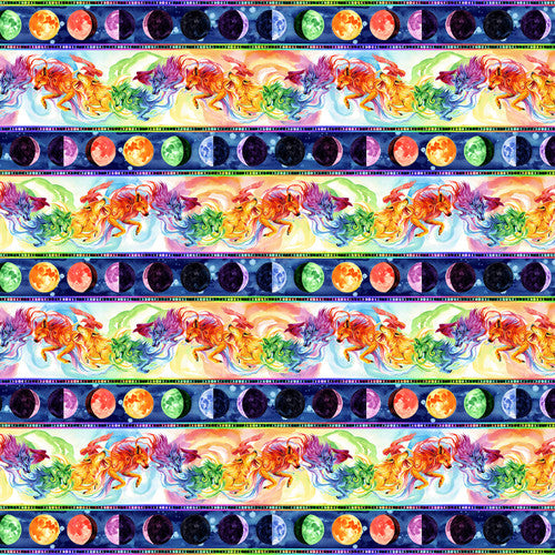 Spirit of the Wolf - Wide Border Stripe, Multi - STU-7211-73