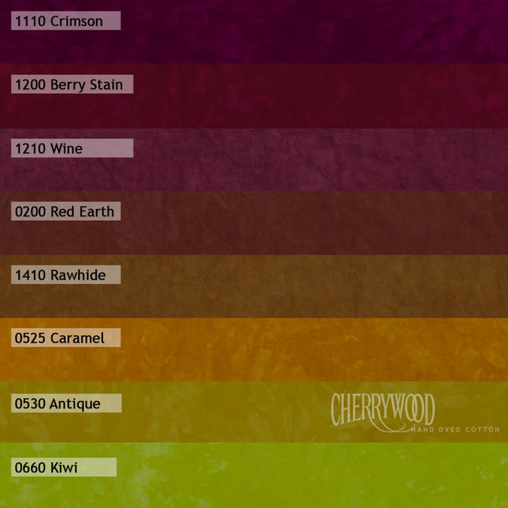 Cherrywood Fat Quarter Bundle - Kiwi Berry - set of 8