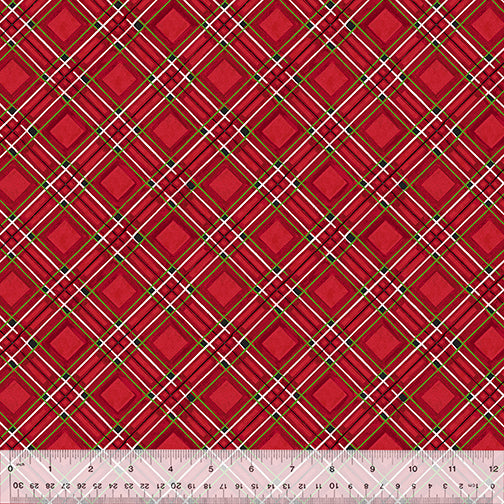 Holiday Greetings- Festive Plaid- Ruby- 53608-5