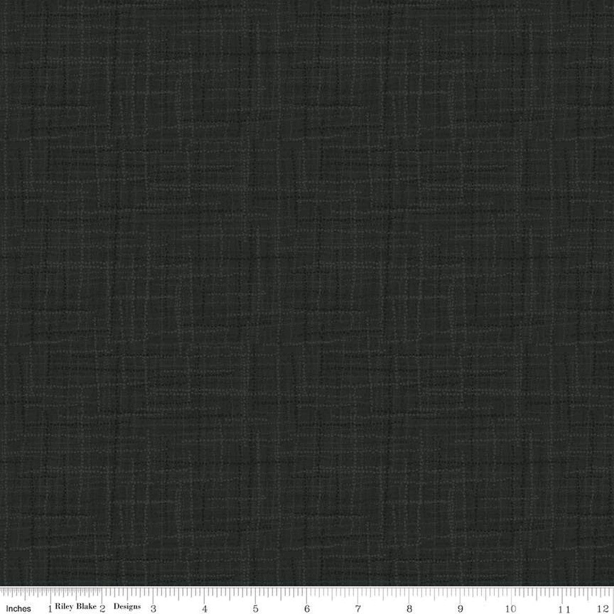 Grasscloth Cottons - Black - C780