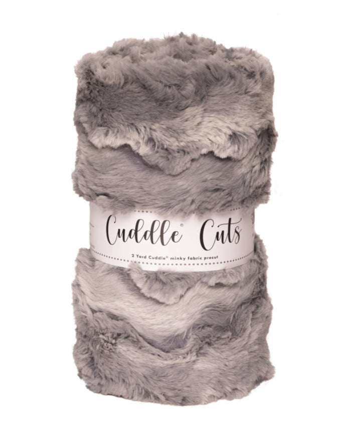Luxe Cuddle - Wild Rabbit, Silver - 2yd cut