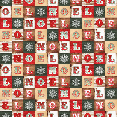 Vintage Whisper From Santa - Noel Small Blocks Multi - 7020-86