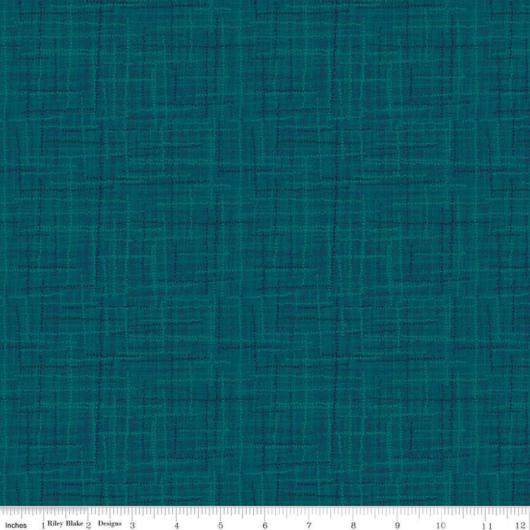 Grasscloth Cottons - Deep Sea - C780