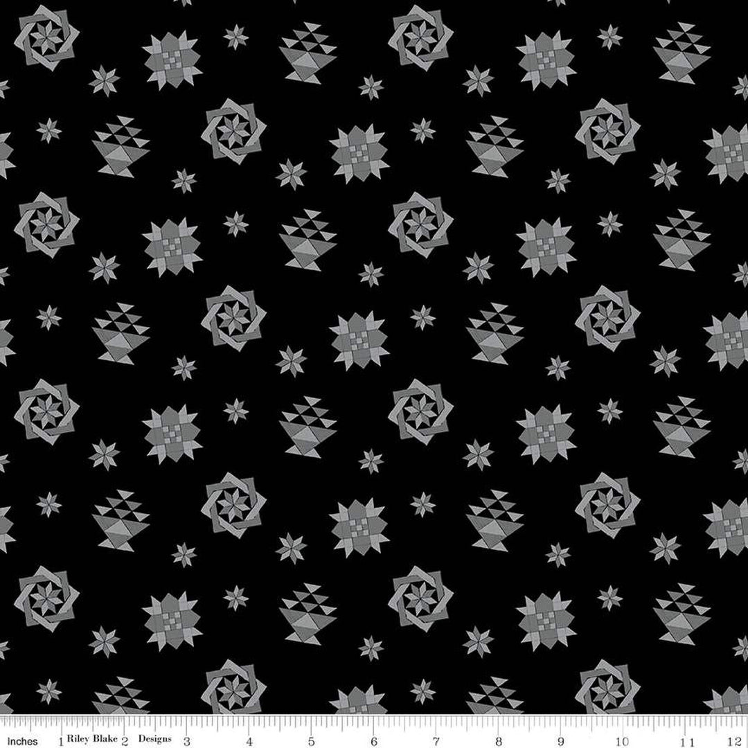 Spring Barn Quilts - Quilt Blocks - C14332-Black