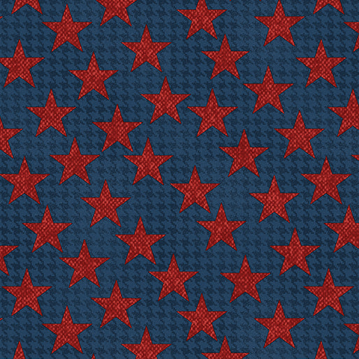 American Spirit - Houndstooth Stars, Blue - 16103-55