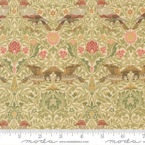 Morris Muse - Birds Damask, Parchment - 13381 11