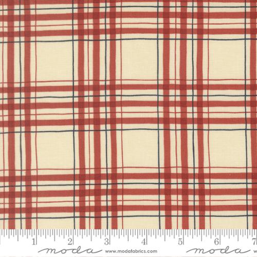 America 250 Years - Patriotic Plaid, Parchment Red - 56183 11