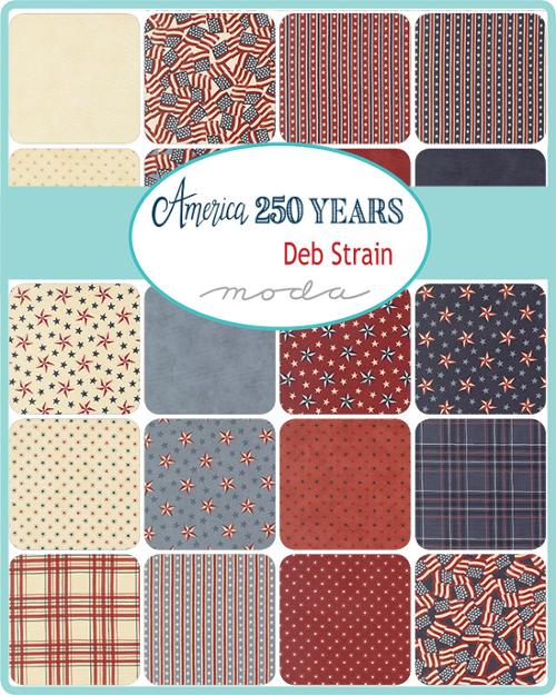 Moda Charm Pack - America 250 Years - 42 5" squares