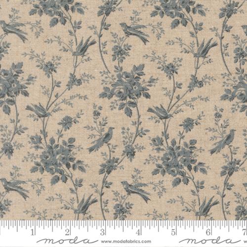 Fleur De Paris - Oiseaux Florals Birds, Mochi Pearl Blue - 13996 12L