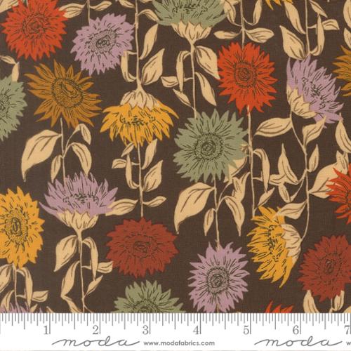 Windfall - Sunflower Field Florals, Coffee - 45651 19