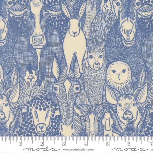 The Hen House - Barnyard Faces, Cobalt - 48431 19