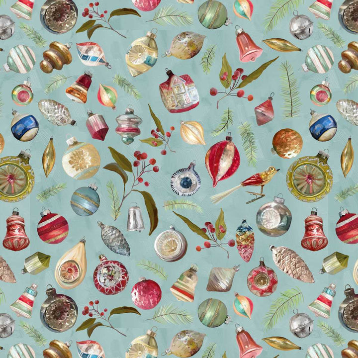 Holly Woods - Vintage Ornaments, Slate - E-9240-79