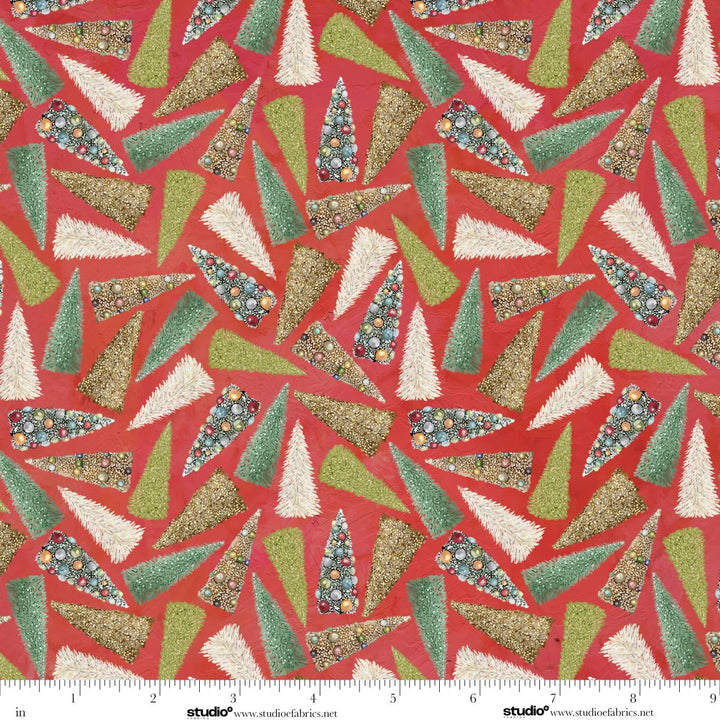 Holly Woods - Bottlebrush Tree Toss, Coral - E-9246-83