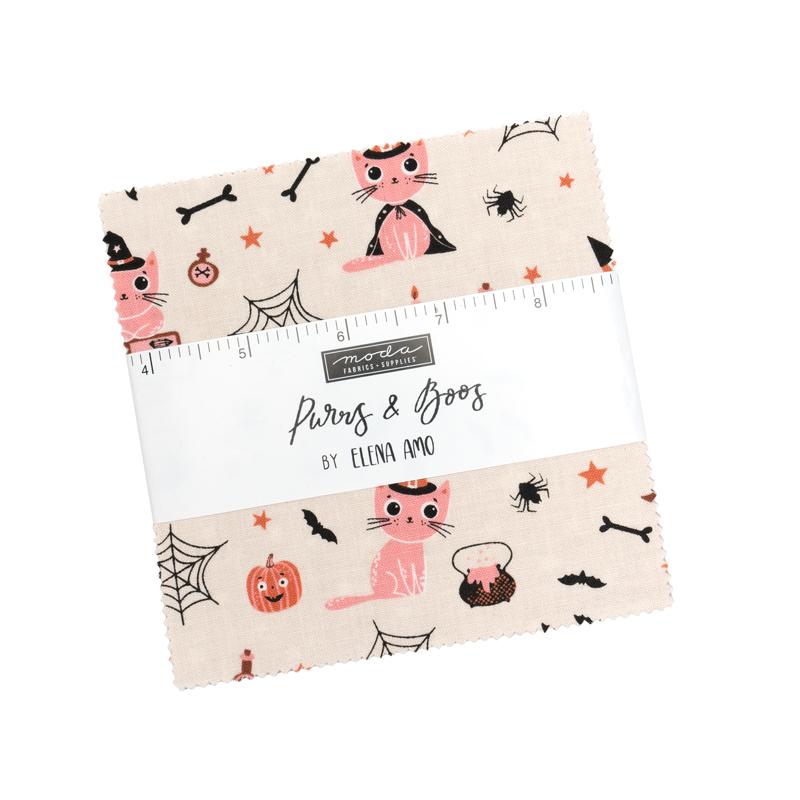 Moda Charm Pack - Purrs and Boos - 42 5" squares