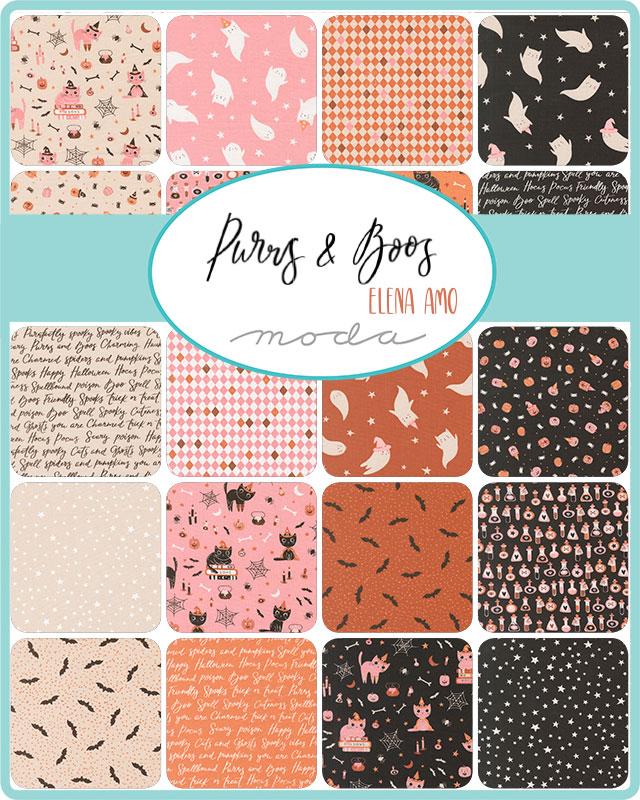 Moda Charm Pack - Purrs and Boos - 42 5" squares