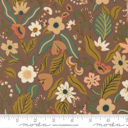 Sunlit Ruins - Violet Haze Florals, Metallic Mauve - 38160 15M