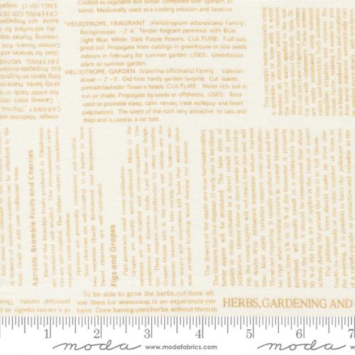Summers End - Garden Collage Text, Almond Pie - 35433 25
