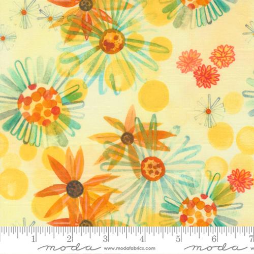 Northern Brights - Yellow Black Eyed Florals, Sunshine - 21856 12