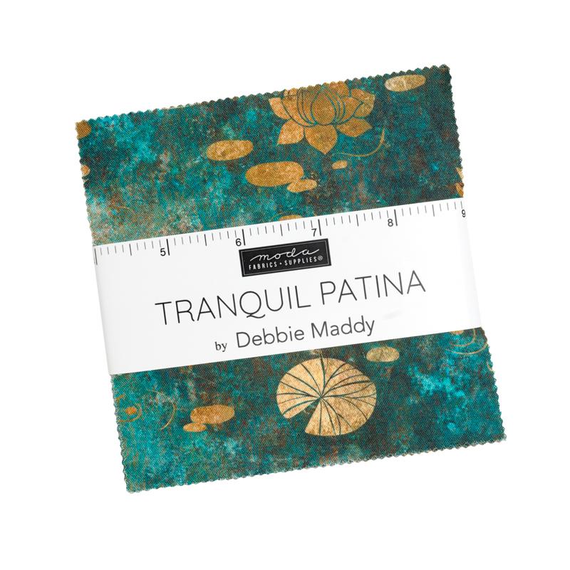 Moda Charm Pack -  Tranquil Patina - 42 5" squares