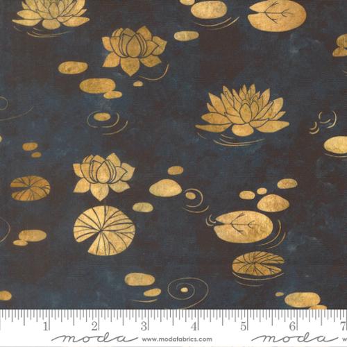 Tranquil Patina - Drifting Waters Novelty Water Lilies, Midnight - 48110 14