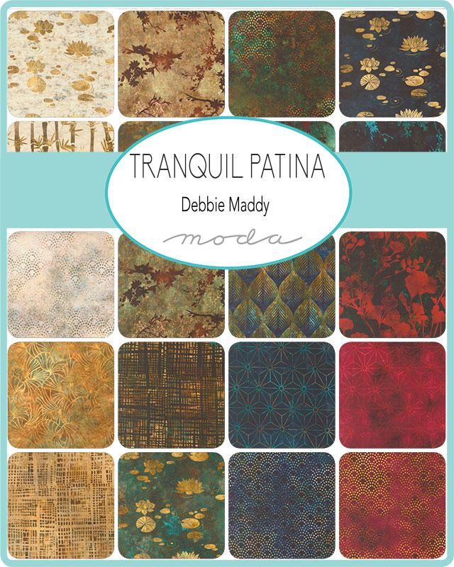 Moda Charm Pack -  Tranquil Patina - 42 5" squares