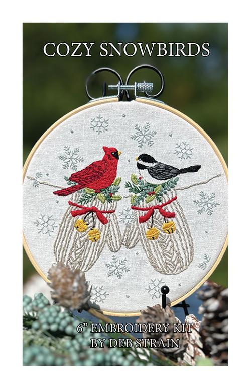 Embroidery Kit - Cozy Snowbirds