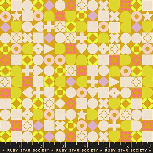 Lofi Linens - Blocked, Cactus - RS1134 15CL