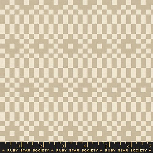 Lofi Linens - Bitmapped, Khaki - RS1136 21CL