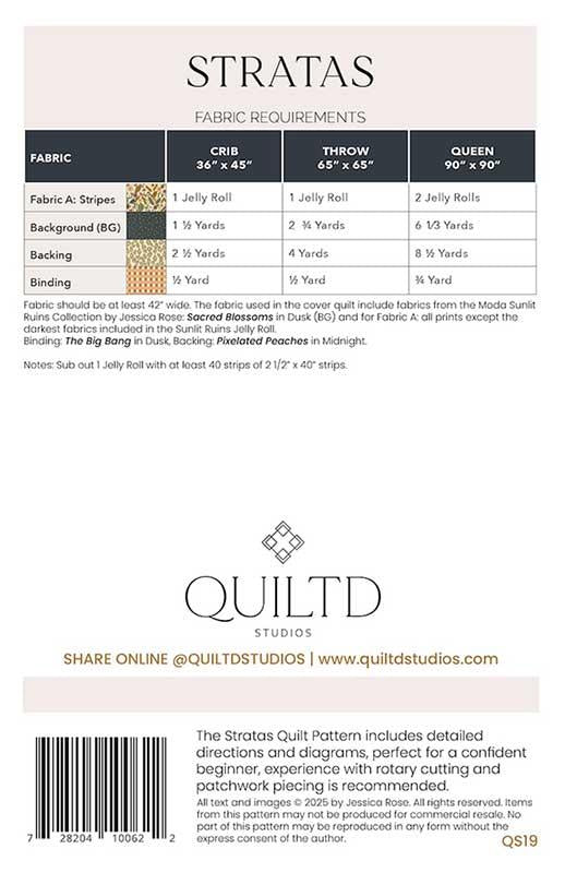 Stratas - Quilt Pattern