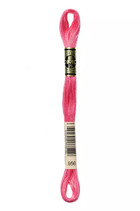DMC 6 Strand Embroidery Floss - 956 Hot Pink