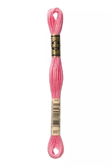 DMC 6 Strand Embroidery Floss - 957 Bubblegum Pink
