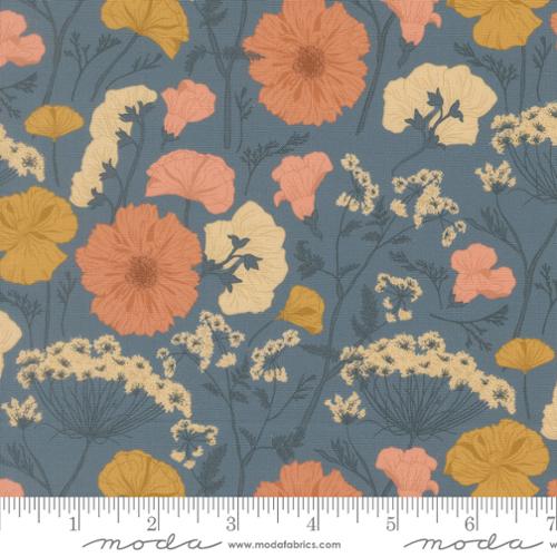 Petalush - Pressed Flower Florals, Denim - 26161 20