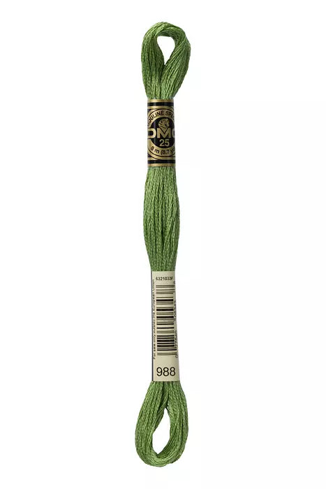 DMC 6 Strand Embroidery Floss - 988  Verbena Stem