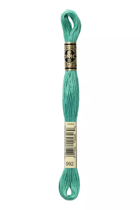 DMC 6 Strand Embroidery Floss - 992 Mint