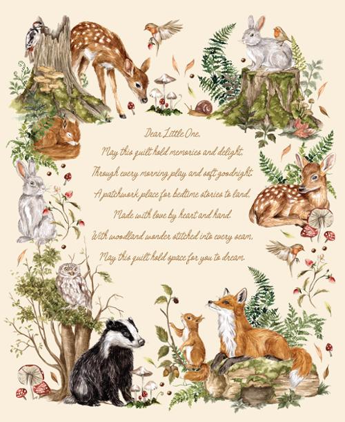 Quilting Cuddle - Fable and Fern Quilt, Cloud - 40068 11QC