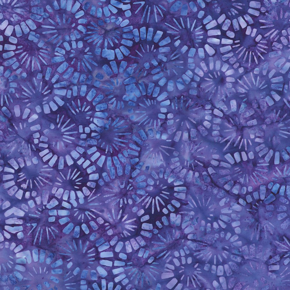 Dancing Petals - Blueberry, Deep Purple - AMD-23367-77 - Artisan Batiks