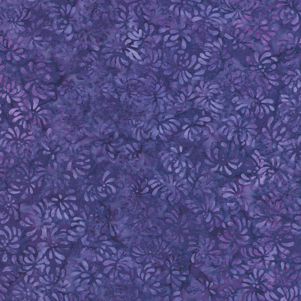 Dancing Petals - Purple, Deepest Purple - AMD-23371-6 - Artisan Batiks