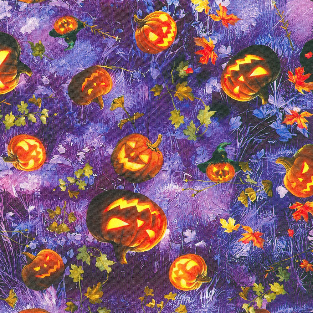 Moon Spell - Tossed Pumpkins, Wisteria - APYD-23692-234
