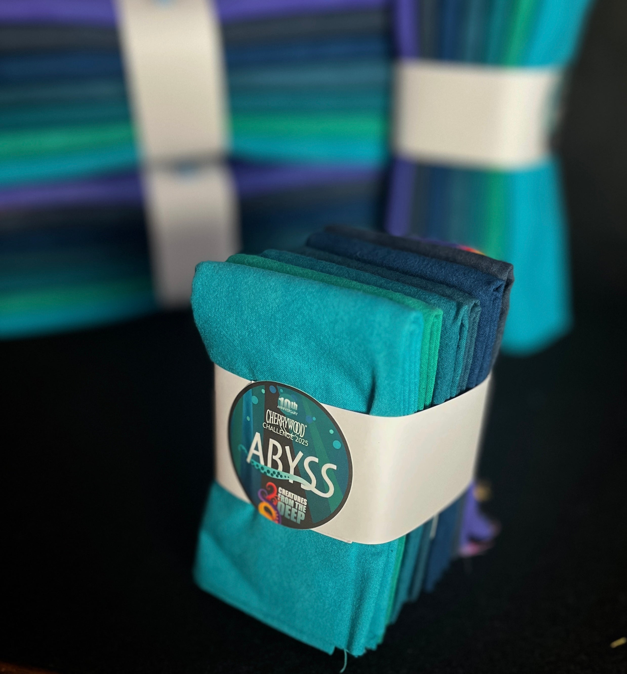Abyss Cherrywood Challenge Fabric Bundle - 6 Fat Quarters and 6