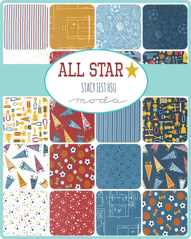 Moda Candy Mini Charm Pack - All Star - 42  2 1/2" squares