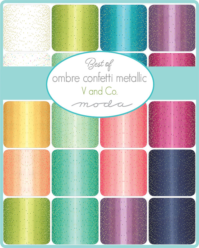Moda Jelly Roll -  Best Ombre Confetti Metallic