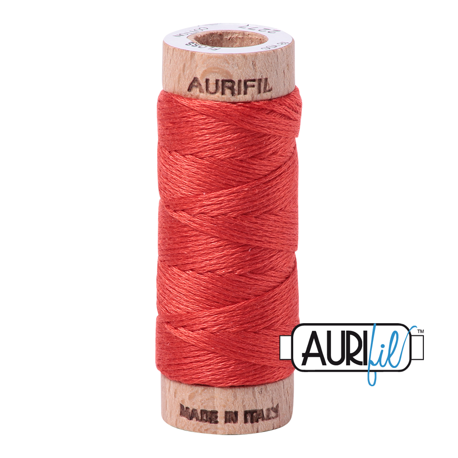 #2277 Light Red Orange Aurifil Cotton Thread
