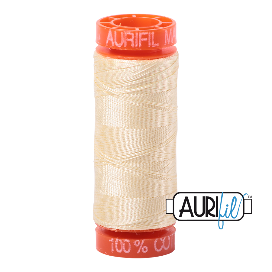 #2110 Light Lemon Aurifil Cotton Thread