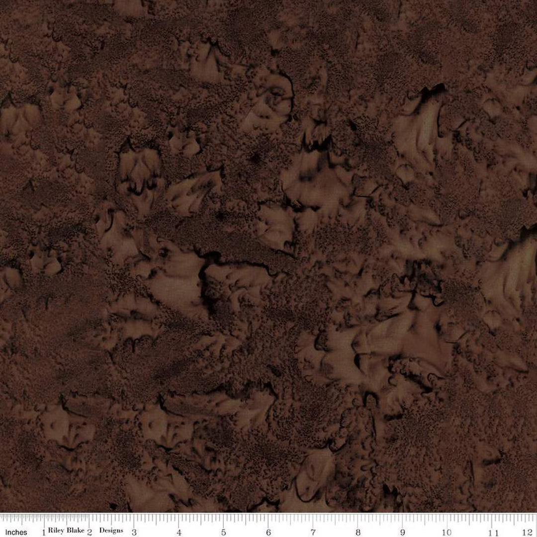 Batiks Hand Dyes - Walnut, Brown - BT21000-138 - Expressions Batiks