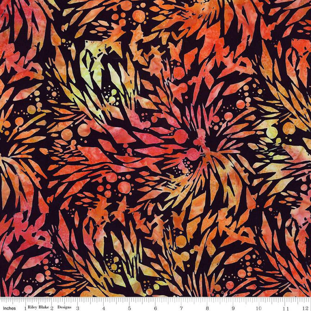 Batiks Splatter - Alani , Black - BT23390-248 - Expressions Batiks