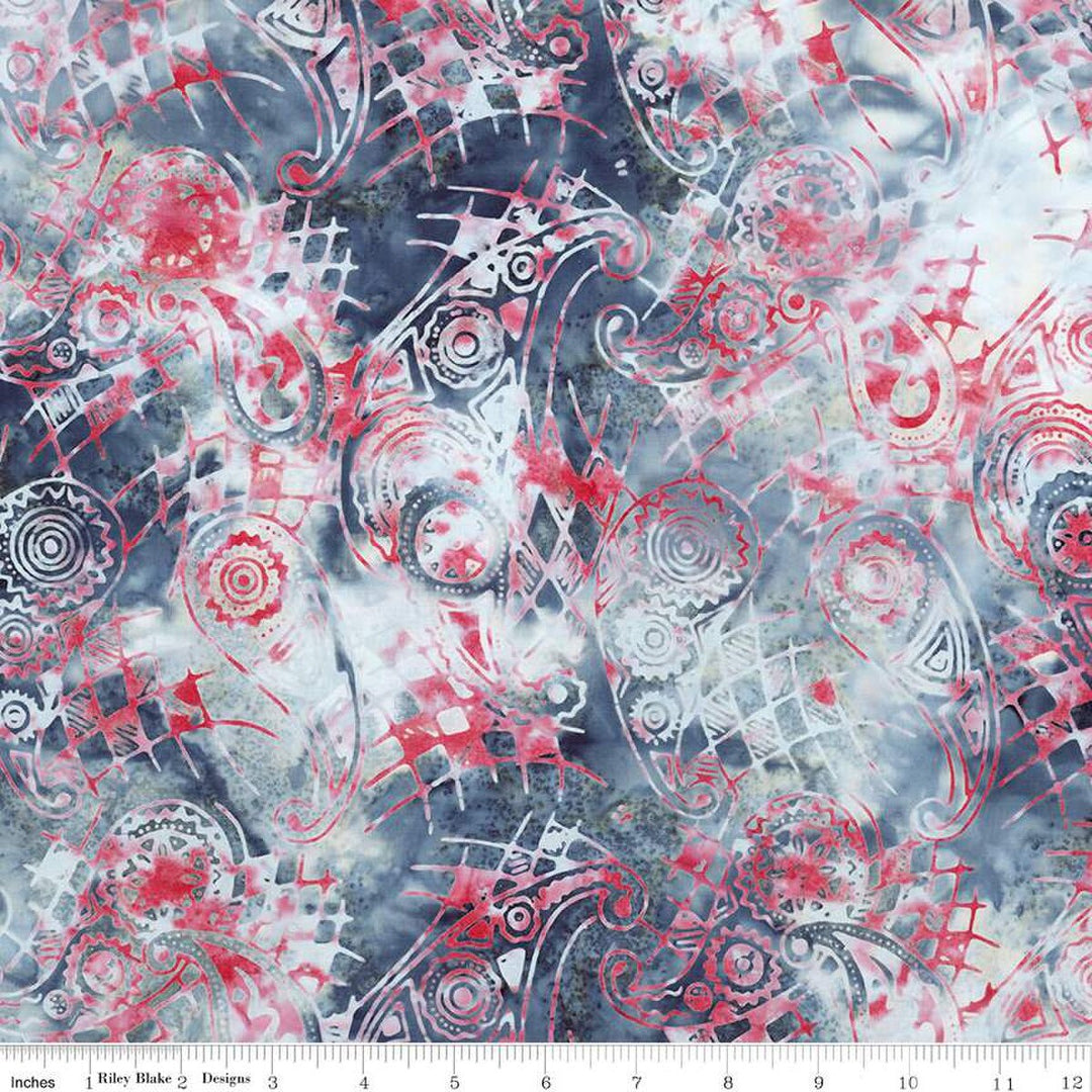 Batiks Splatter - Spicy Sprinkles, Grey - BT23392-124 - Expressions Batiks