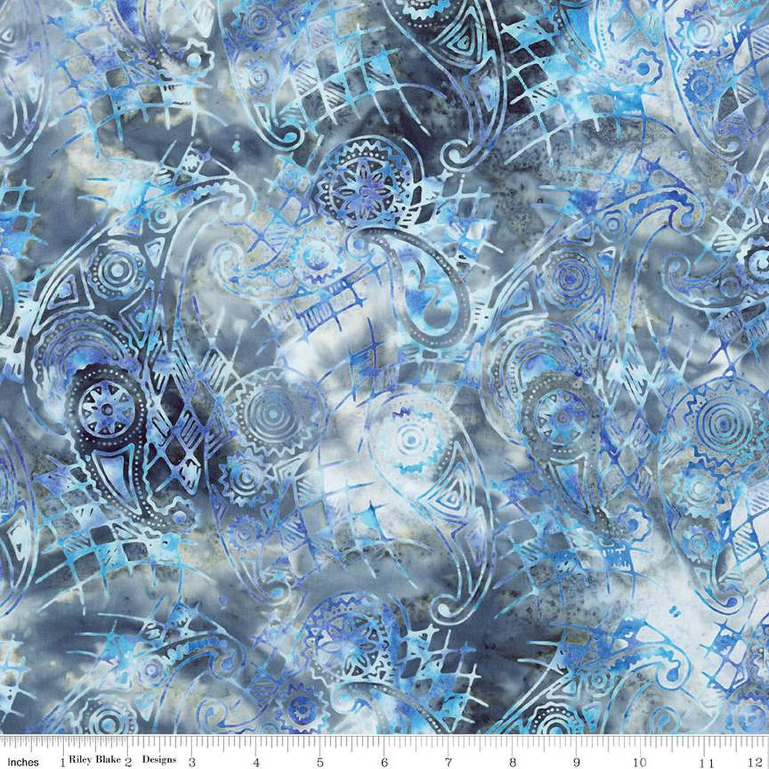 Batiks Splatter -  Lilac Lustre, Grey - BT23392-160 - Expressions Batiks
