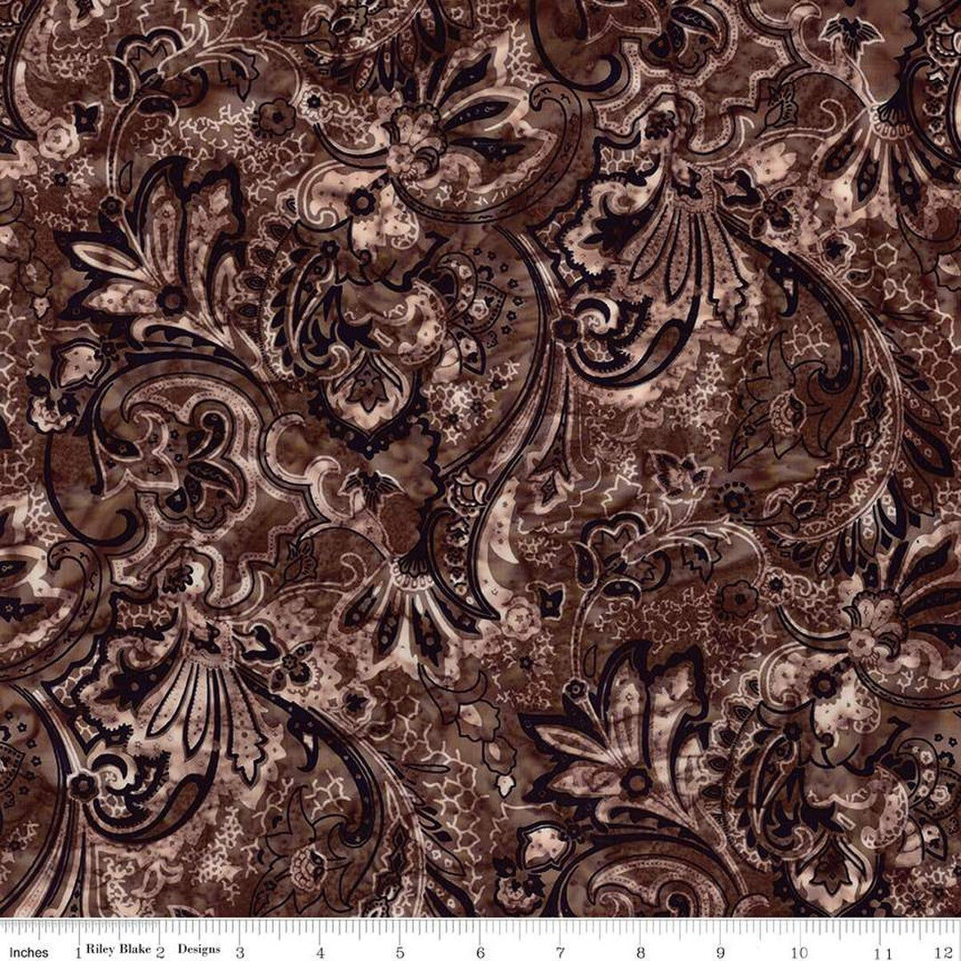 Express Yourself! Bandana - French Press, Brown - BT23425-143 - Expressions Batiks